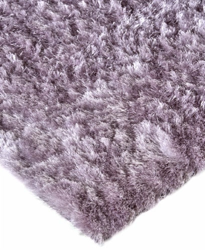 Feizy Rugs Indochine Plush Shag Rug Metallic Sheen Area Rug - Amethyst Quartz Perspective: left