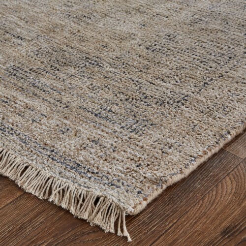 Feizy Caldwell Vintage Space Dyed Wool Rug - Latte Tan/Beige Perspective: left