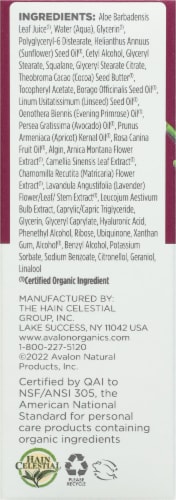 Avalon Organics Wrinkle Therapy Facial Serum Perspective: left
