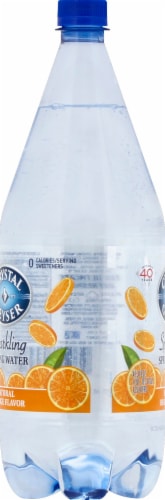 Crystal Geyser Orange Sparkling Mineral Water Perspective: left