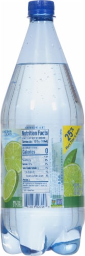 Crystal Geyser Lime Sparkling Mineral Water Perspective: left
