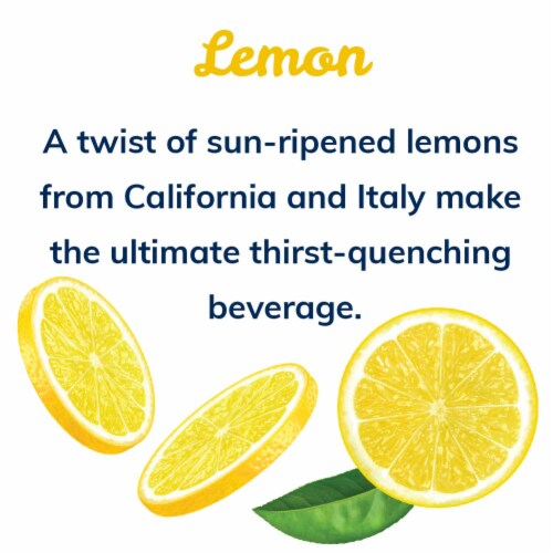 Crystal Geyser™ Sparkling Spring Water - Lemon Perspective: left