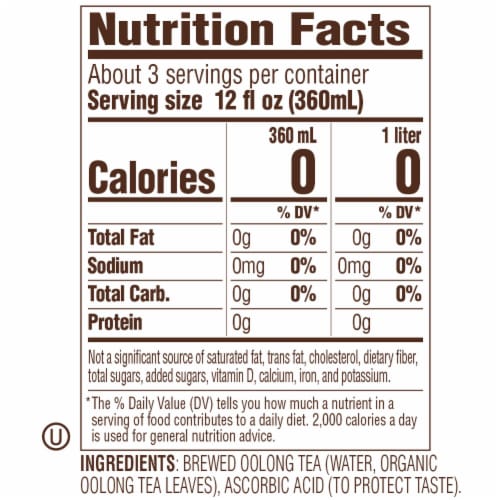 Tejava Origins™ Unsweetened Tea - Fujian Oolong Perspective: left