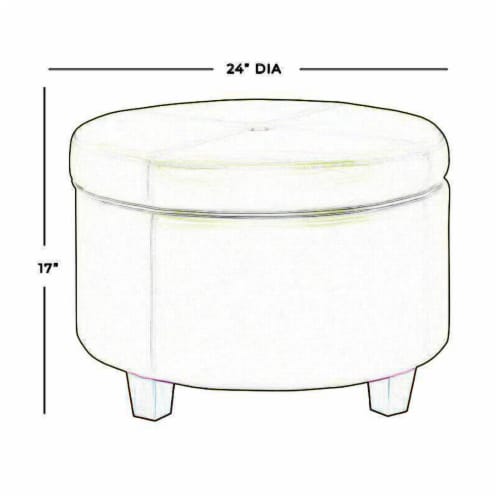 Homepop large leatherette storage ottoman store