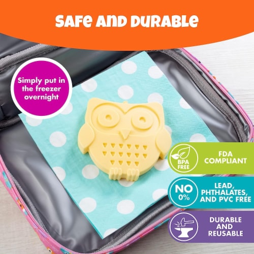 Bentology Kids Owl Lunch Bag Set Ice Pack Insulated Water Bottle Perfect for Holiday 1 unit Fred Meyer