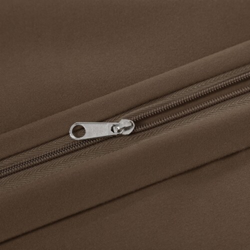 PiccoCasa Microfiber Pillowcase for Long Pillow with Zipper Closure Perspective: left