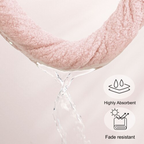 PiccoCasa 100% Cotton Soft 600 GSM Absorbent Bath Towel Set Perspective: left