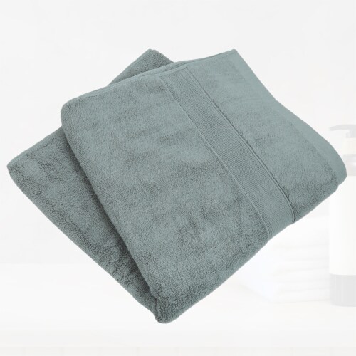 VOCOSTE Classic Design Plain Soft Absorbent Cotton Bath Towel Perspective: left