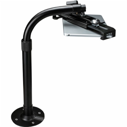 Height-Adjustable Tabletop Security Elbow Mount for 7-14 Inch Tablets Perspective: left
