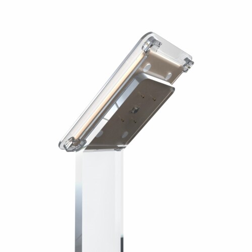 Premium Security Translucent Acrylic Stand Perspective: left
