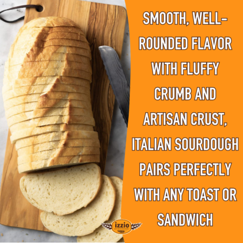 Izzio Artisan Bakery Italian Sourdough Bread Perspective: left