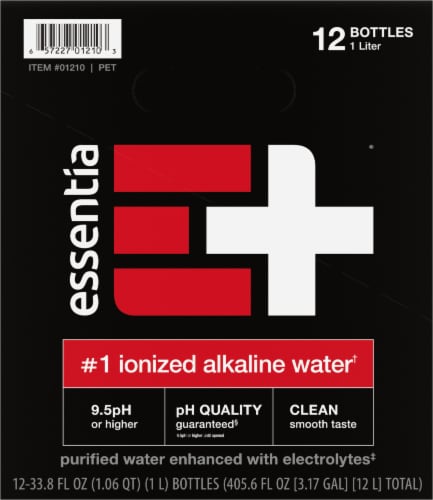 Essentia Alkaline Bottled Water Perspective: left