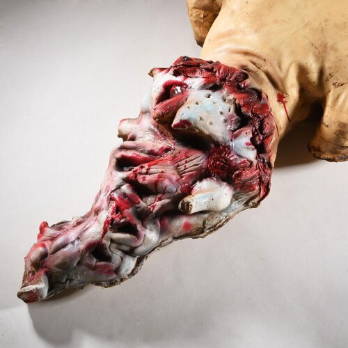 36 Animated Halloween Prop Grovelling Zombie Groundbreaker Haunted House Party Decoration Perspective: left