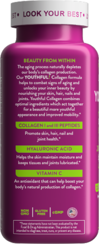 Health Logics Supreme Collagen Tablets Perspective: left