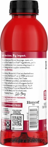 Honest Tea Organic Berry Hibiscus Herbal Tea Perspective: left