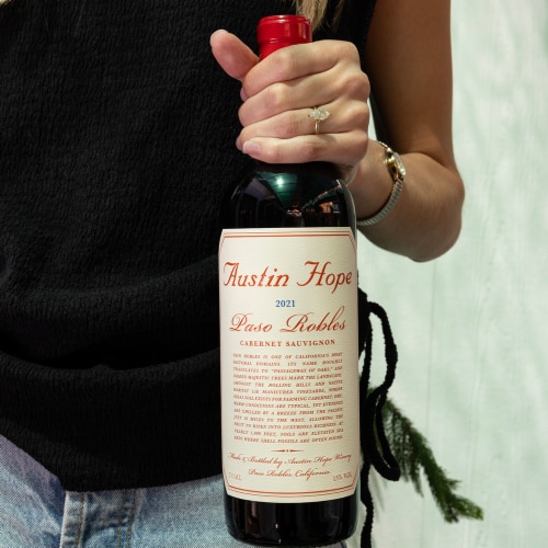 Austin Hope Paso Robles Cabernet Sauvignon Red Wine Perspective: left