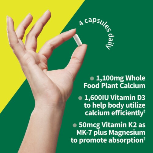 Garden Of Life® Vitamin Code® Raw Calcium™ Vegetarian Capsules Perspective: left