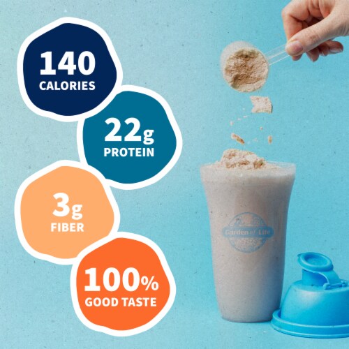 Garden of Life Raw Organic Protein to Help Build Muscle 22g Plant Based Protein Vanilla Chai Powder Perspective: left