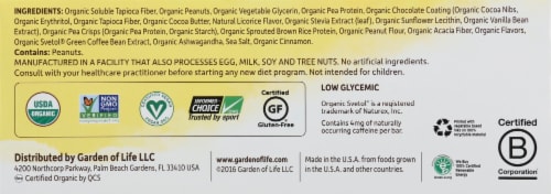 Garden of Life Peanut Butter Chocolate Organic Fit Weight Loss Bar Perspective: left