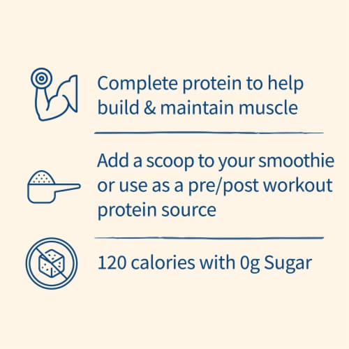 Garden of Life® Organic Vanilla Protein Shake Powder Perspective: left