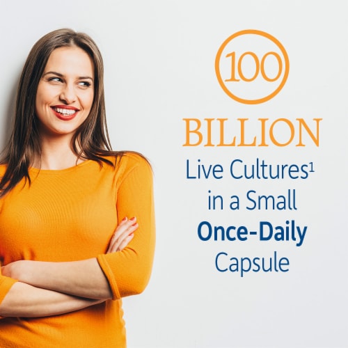 Garden of Life Raw Probiotics Ultimate Care, Enzymes, Shelf Stable One a Day Probiotic Capsules Perspective: left