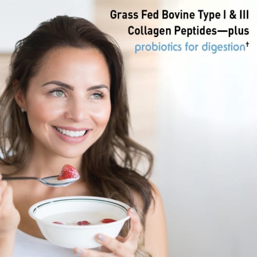 Garden of Life Grass Fed Unflavored Collagen Peptides Perspective: left