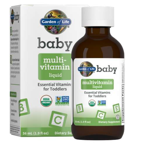 Garden of Life Baby Multivitamin Liquid Perspective: left