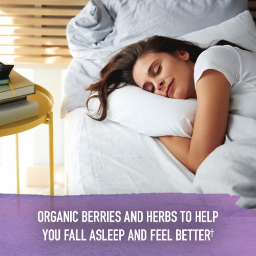 Garden of Life Organics Elderberry & Sleep Immune Syrup, Zinc, Vitamin C, No Added Sugars, Liquid Perspective: left