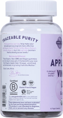 Garden of Life® MyKind Organics Apple Cider Vinegar Diet Vegan Gummies Perspective: left