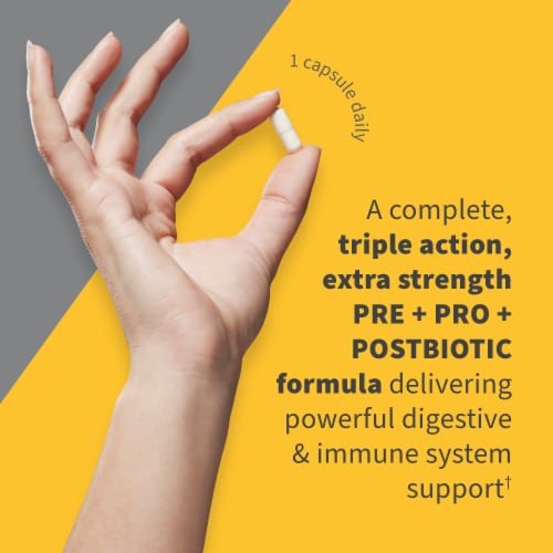 Garden of Life® Dr. Formulated Probiotics 100 Billion Pre + Pro + Postbiotics Capsules Perspective: left