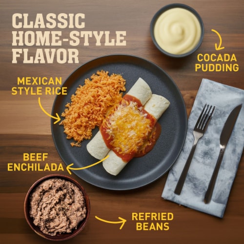 Hungry-Man Selects Mexican Style Fiesta Enchiladas Frozen Meal Perspective: left