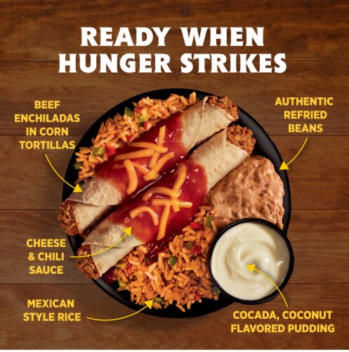 Hungry-Man Selects Mexican Style Fiesta Beef Enchiladas Frozen Meal Perspective: left