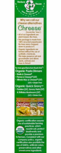 Road's End Organics Mac & Chreese Vegan & Whole Wheat Cheddar Style Perspective: left