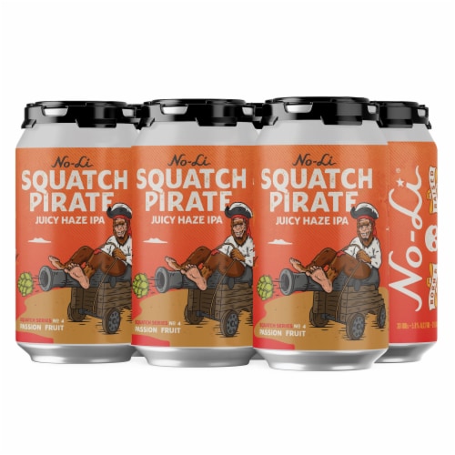 No-Li Squatch Pirate Juicy Haze IPA Perspective: left