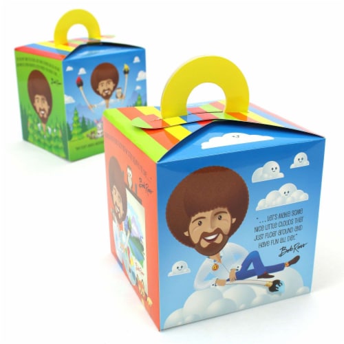 Prime Party Bob Ross and Friends Favor Boxes (8 pack) Perspective: left