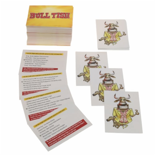 TDC Games Bull Tish The All-Play Card Game That's Absolutely Full of IT! Perspective: left