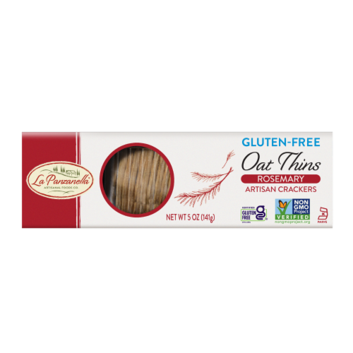 La Panzanella® Gluten Free Rosemary Oat Thins Perspective: left