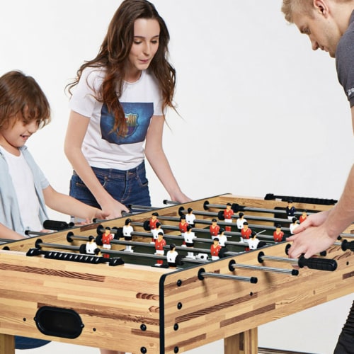 48'' Foosball Table Home Soccer Game Table Christmas Families Party Recreation Perspective: left