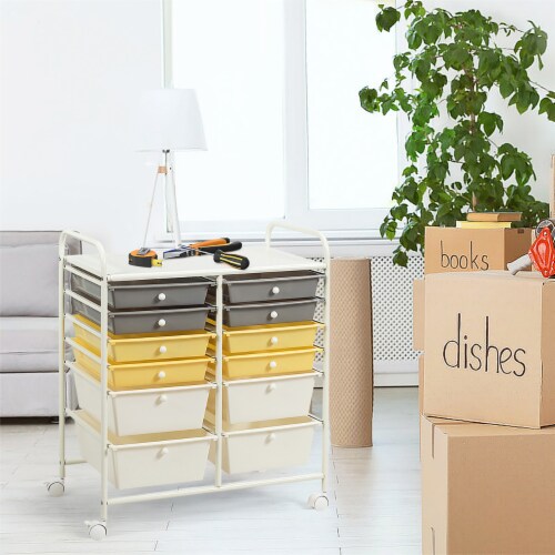 12 drawer rolling cart discount