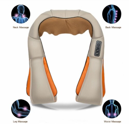 Shiatsu Neck Massager, Heat Deep Tissue Kneading Massage Pillow for Shoulder  Full Body Muscle, 1 - Kroger