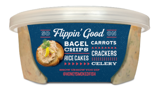 Honey Smoked Fish Co. Original Honey Smoked Salmon Spread & Dip Perspective: left