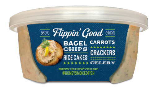 Honey Smoked Fish Co® Chiotle Lime Salmon Spread & Dip Perspective: left