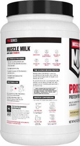 Muscle Milk® Intense Vanilla Protein Powder Perspective: left
