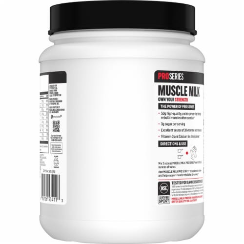 Muscle Milk® Pro Series Intense Vanilla Protein Powder Perspective: left