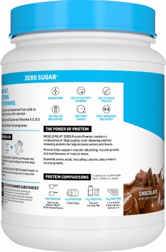 Muscle Milk 100 Calorie Chocolate Protein Powder Perspective: left