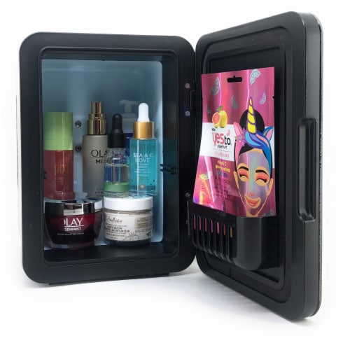 Uber Appliance Mini Fridge 4L personal and portable mini fridge with dry erase door Perspective: left