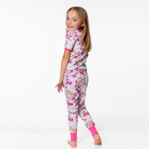 Organic Cotton Two Piece Pajama Set Grey Mix Unicorn Print, 24m - Kroger
