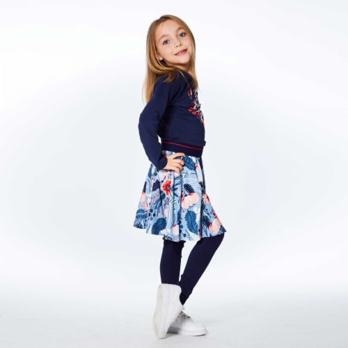 Printed Weasels Flared Skirt Perspective: left