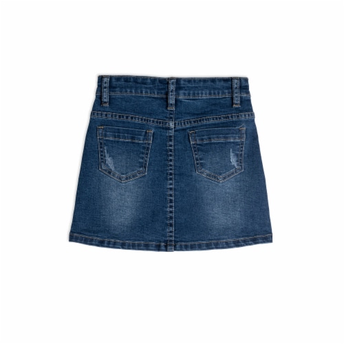 ANDMARY】Fur pocket denim skirt