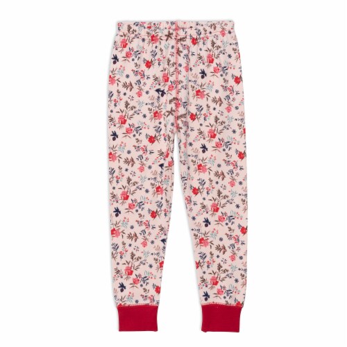 Organic Cotton Two Piece Printed Pajama Set With Deer Perspective: left